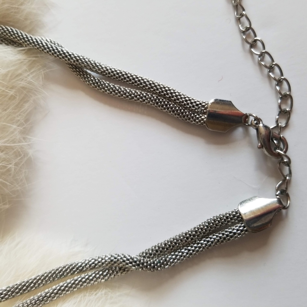 Braided Collar Statement Necklace - image 5